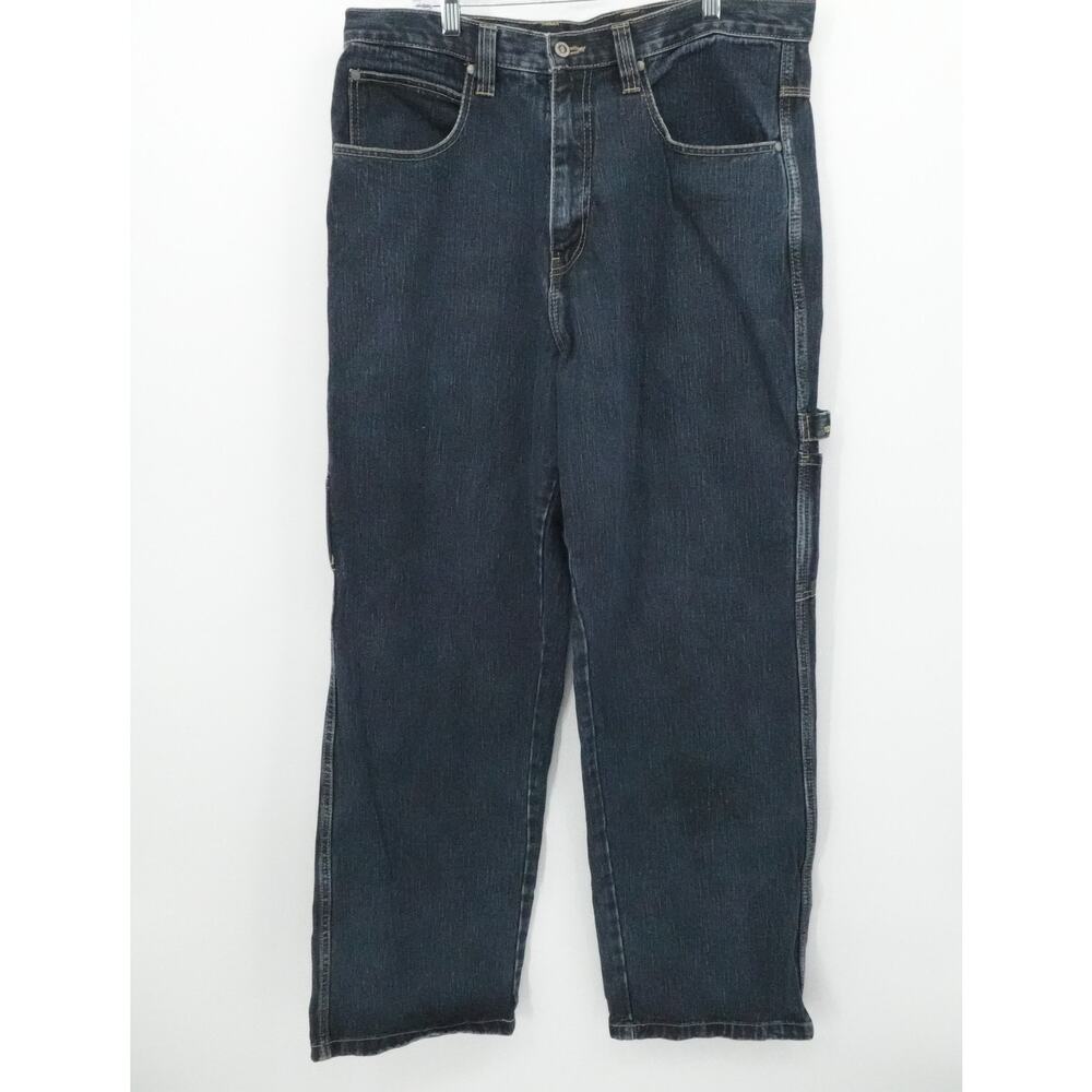 Rocawear Jeans Mens 38x34 Blue Denim Wide Leg‎ Baggy Hip Hop Grunge Y2K